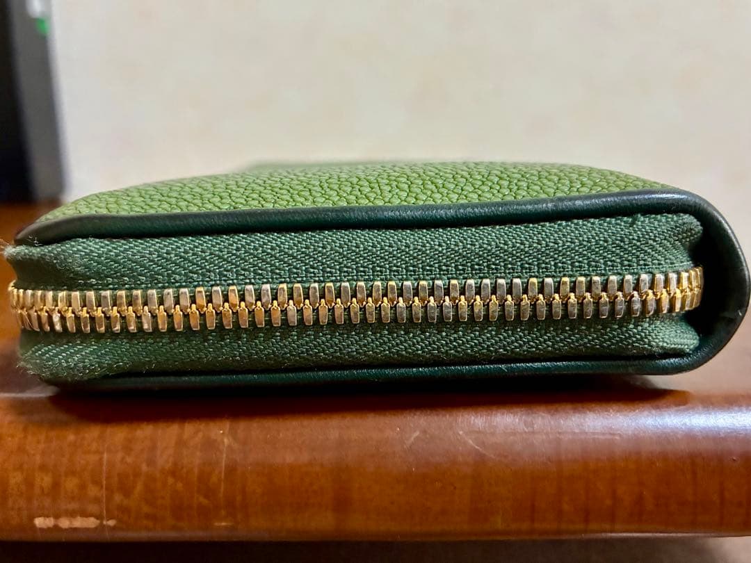 muta ムータ ガルーシャ 長財布 LARGE ZIP グリーン 付属品完備