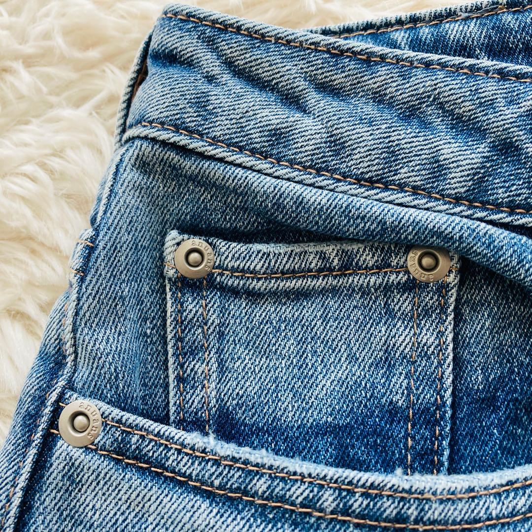 【未使用品】anuans アニュアンス ワイドレッグデニム ライトブルー 2