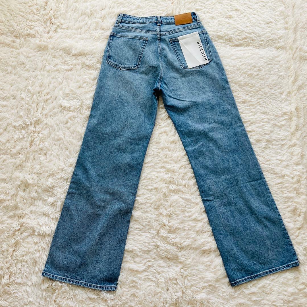 【未使用品】anuans アニュアンス ワイドレッグデニム ライトブルー 2