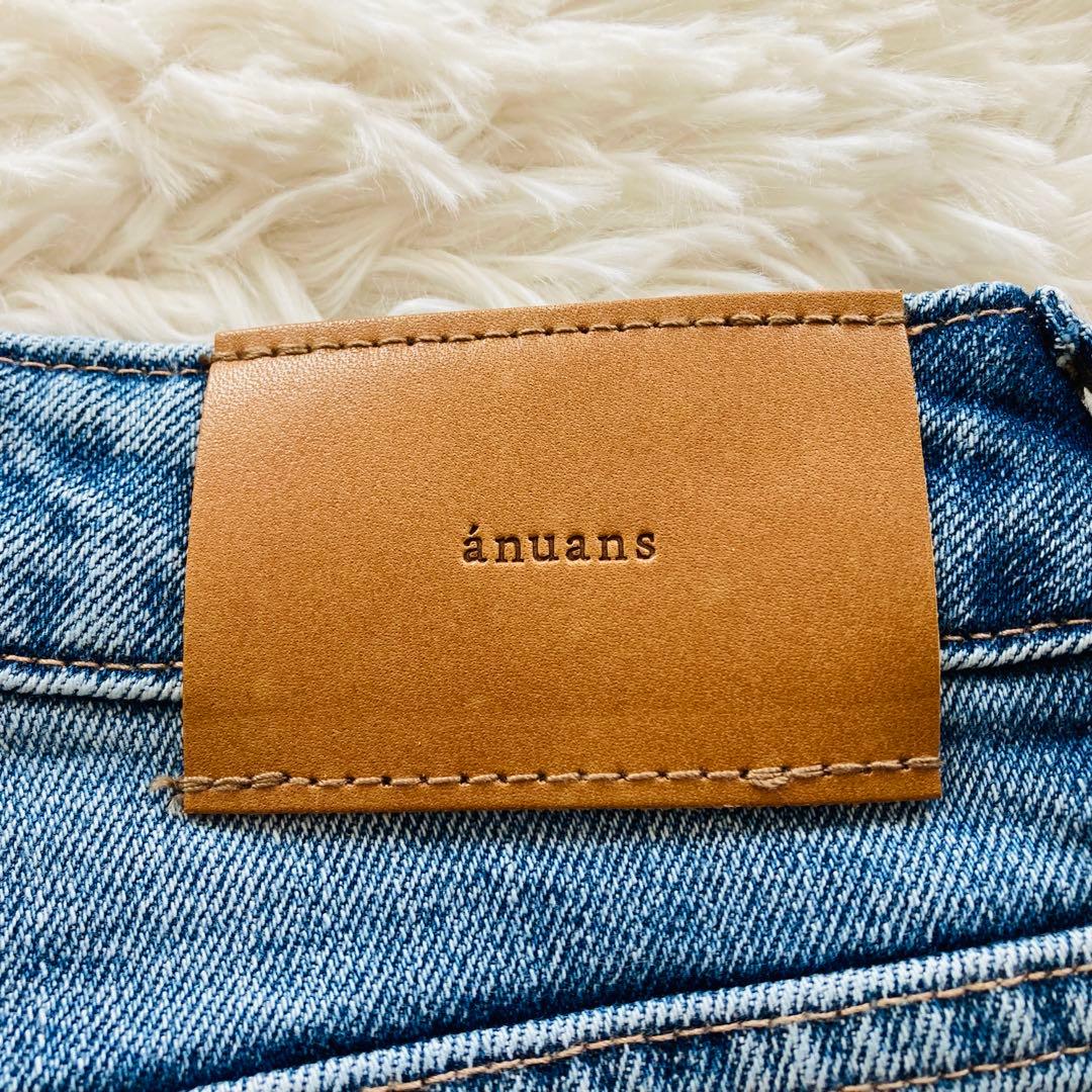 【未使用品】anuans アニュアンス ワイドレッグデニム ライトブルー 2