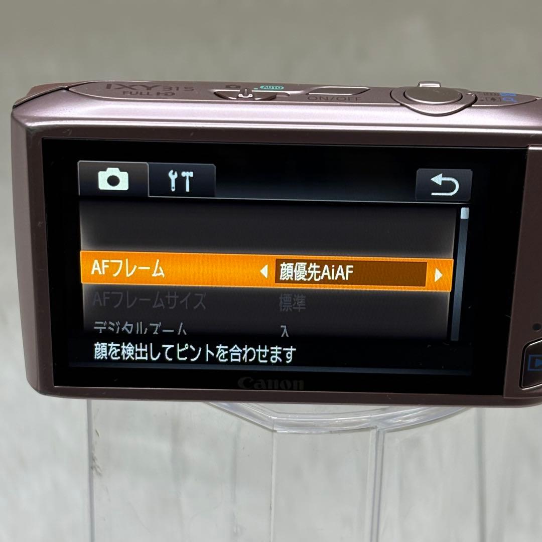 Canon　IXY 31S PC1584 充電器　ピンク コンデジ　動作品