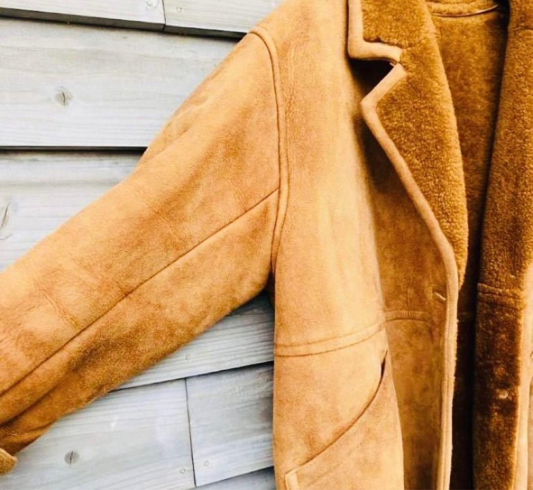 メルローズ　ムートンジャケット 羊革 裏地ボア