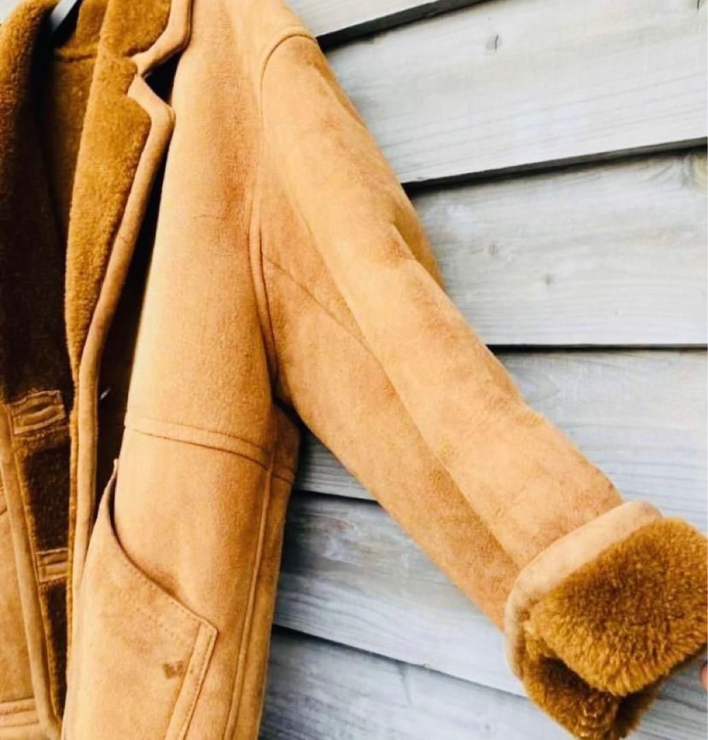 メルローズ　ムートンジャケット 羊革 裏地ボア