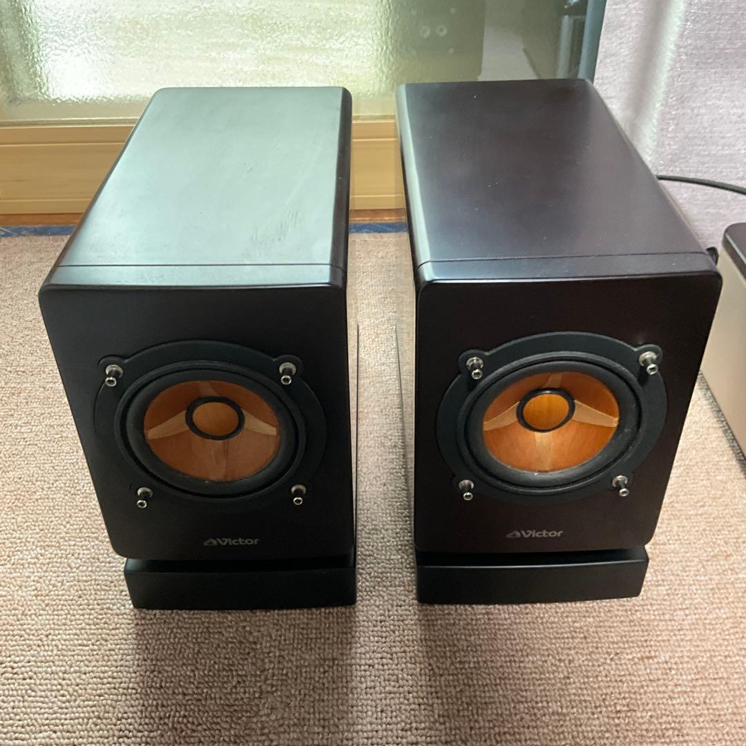 Victor ウッドコーンコンポEX-AR7 スピーカースタンドセットEX-A3