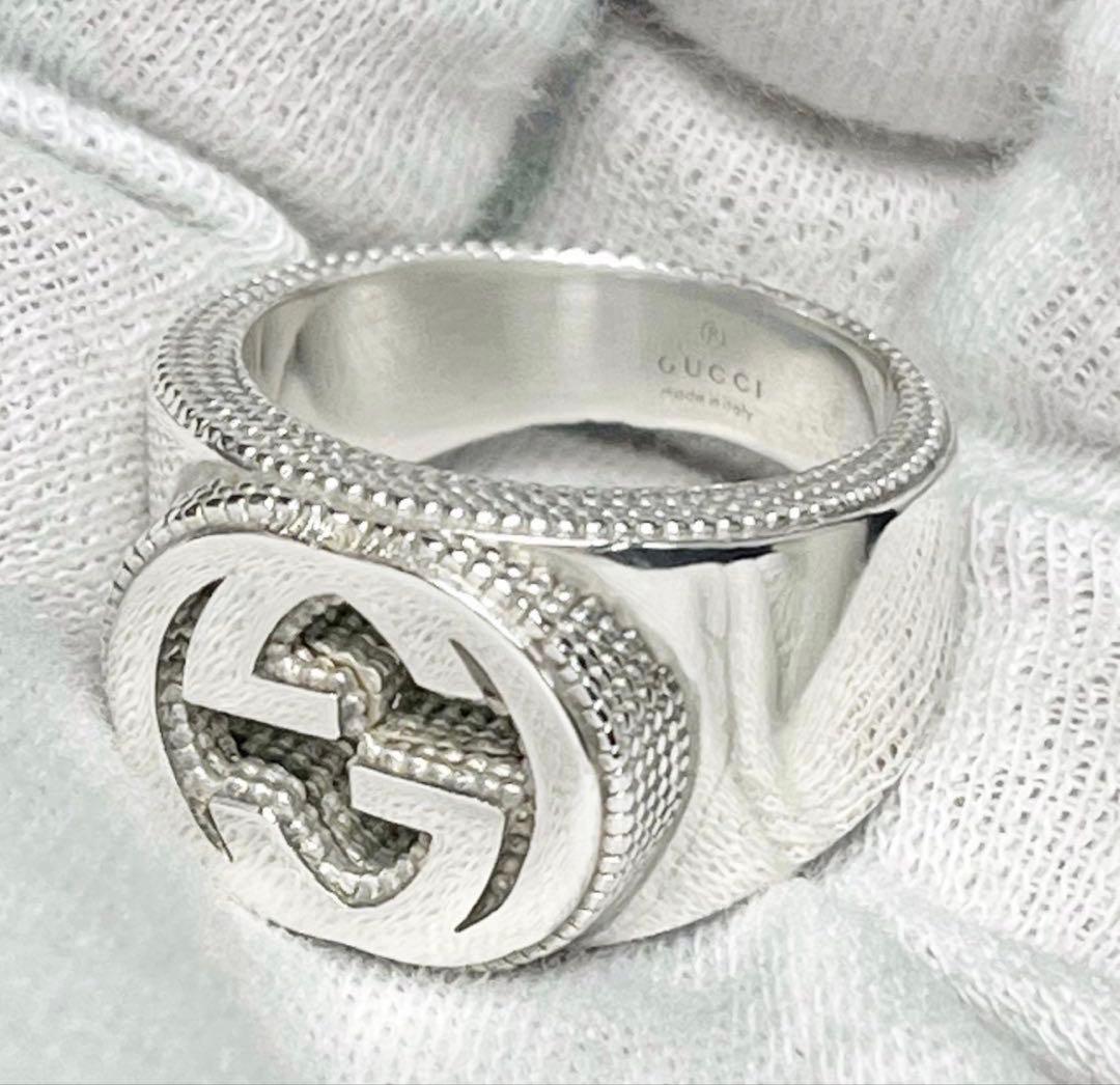 美品　GUCCI 指輪　GGワイドリング　18号