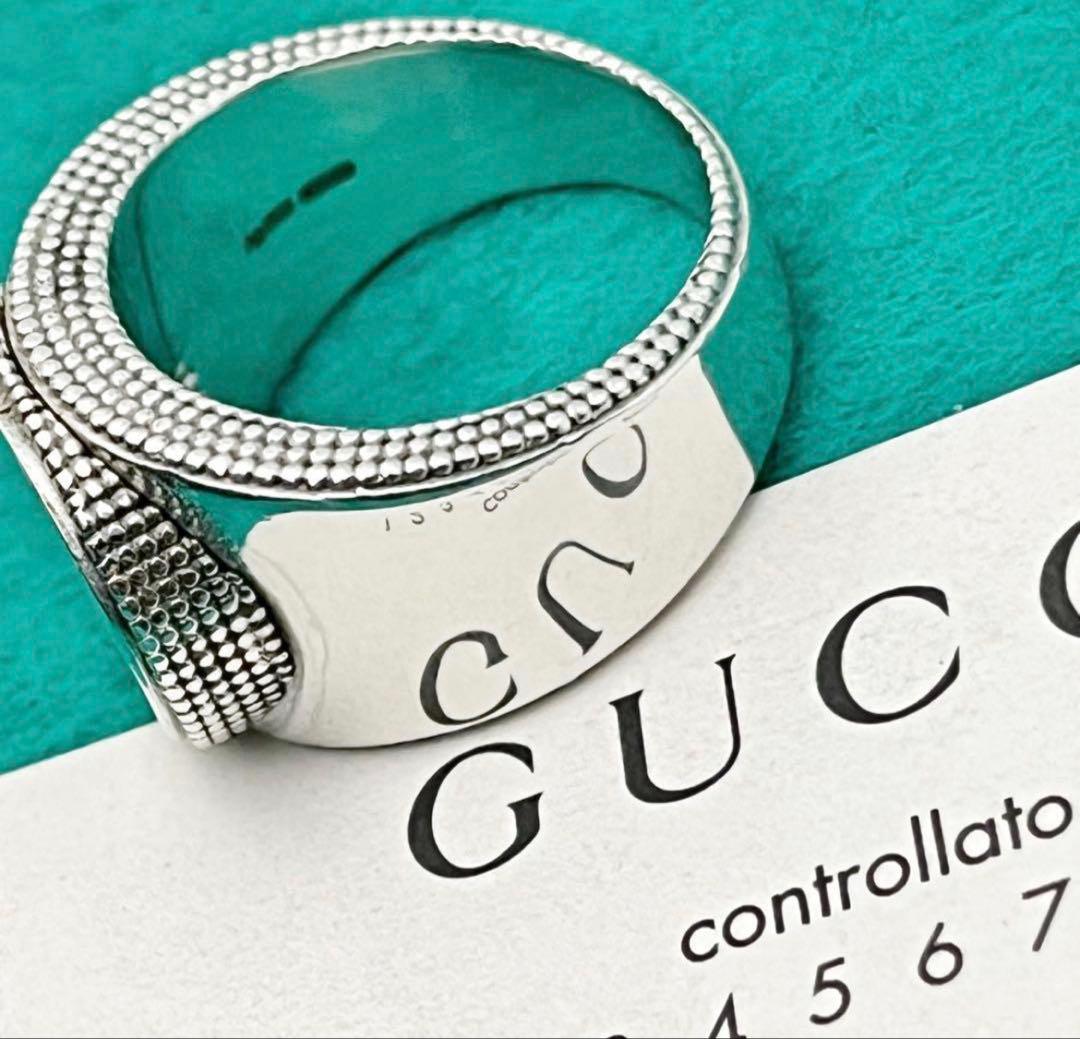 美品　GUCCI 指輪　GGワイドリング　18号