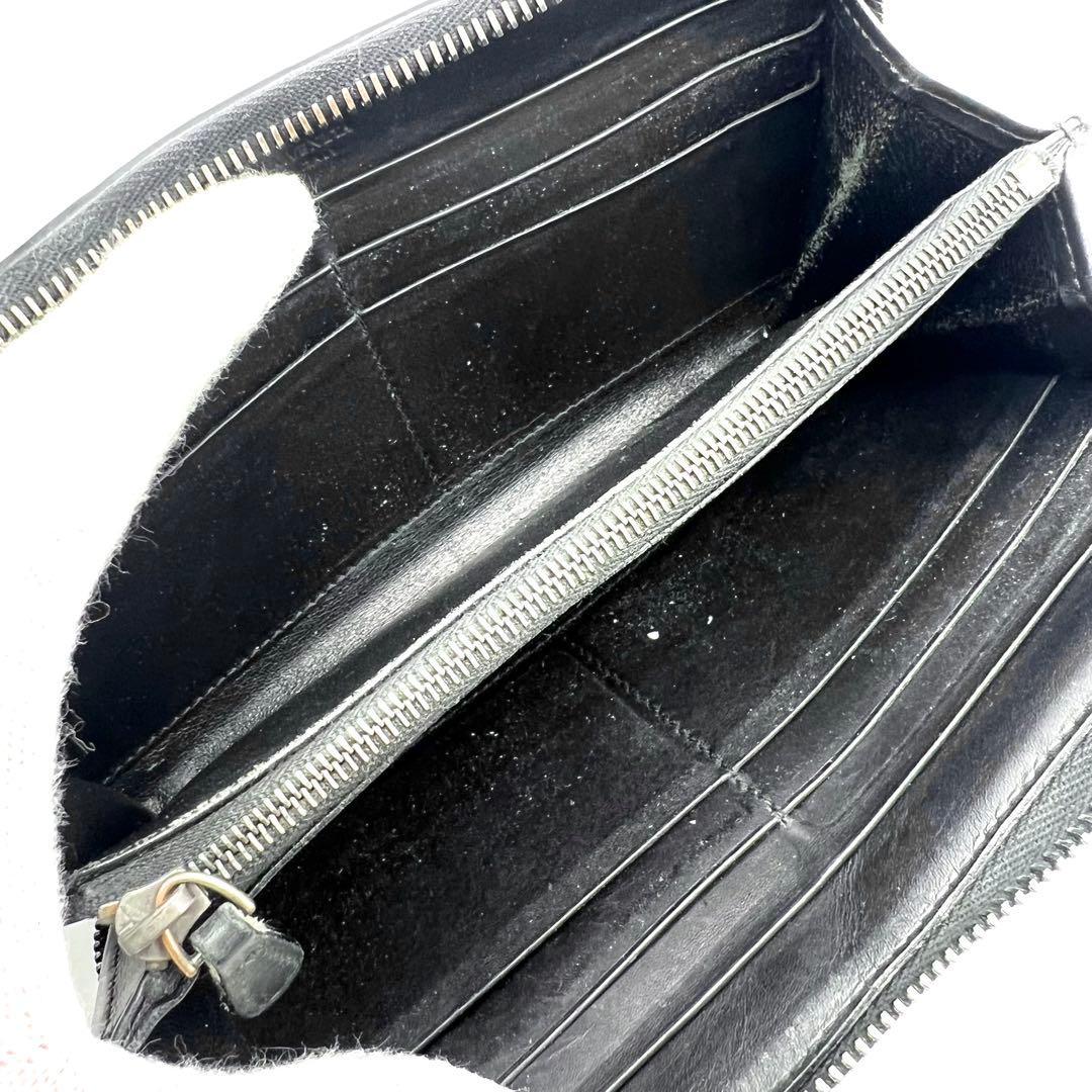 美品✨ボッテガヴェネタ レザー 長財布 イントレチャート ラウンドファスナー