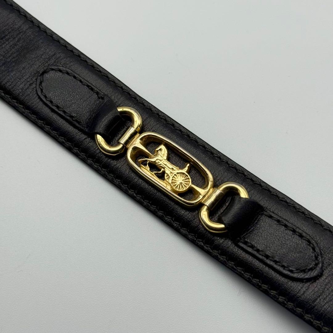 ✨美品✨セリーヌ ベルト 馬車金具 ゴールド金具 表記サイズ 65 レディース