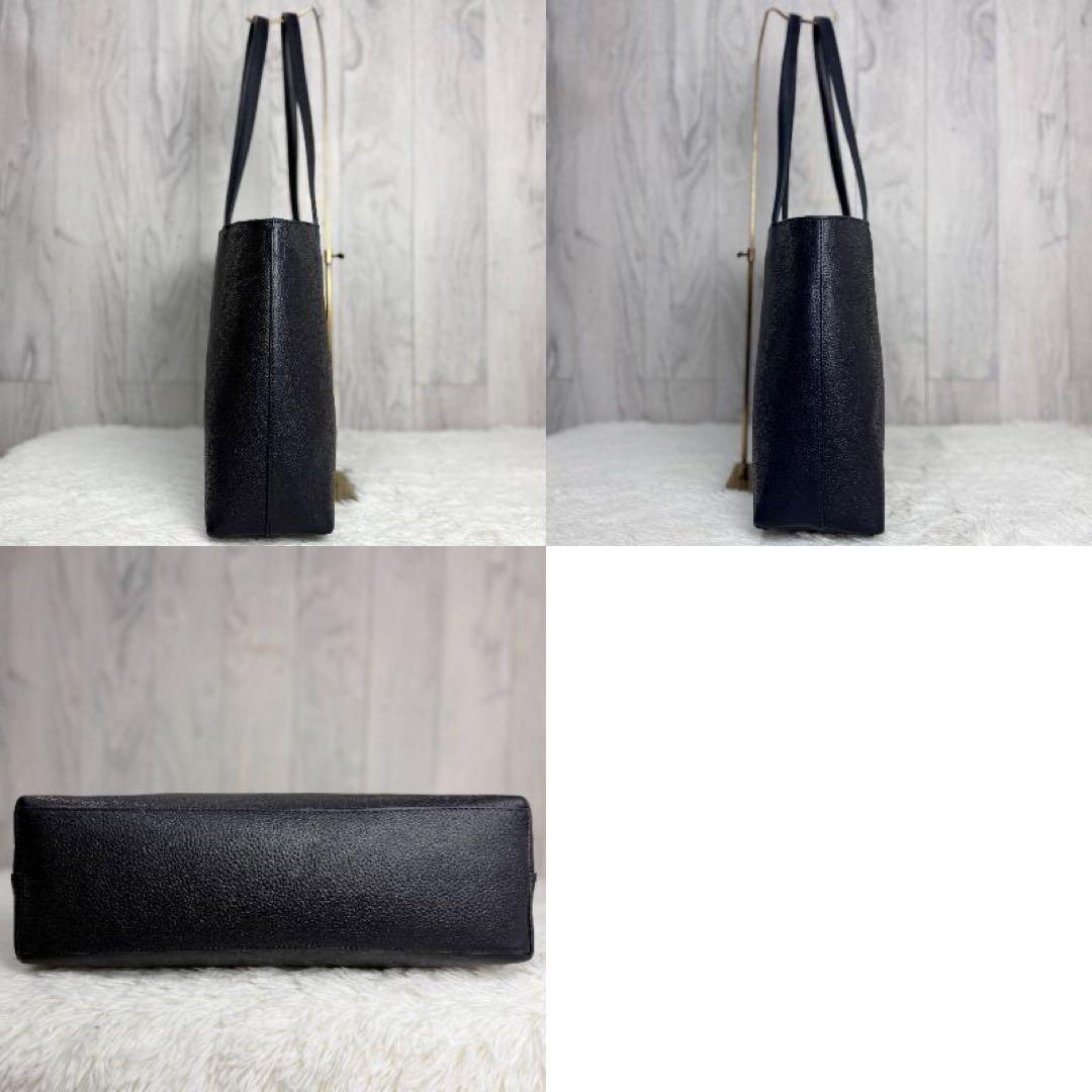 美品♡A4可♡HushTug ハッシュタグ レザー ショルダー トートバッグ