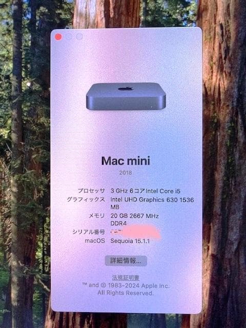 Apple Mac mini スペースグレー