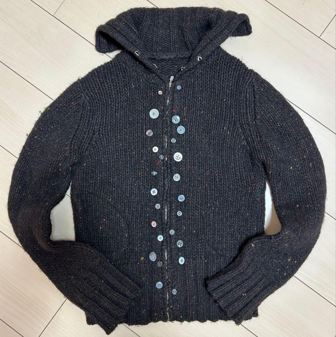 トップス yaekim 21 frost moon zip-up knit