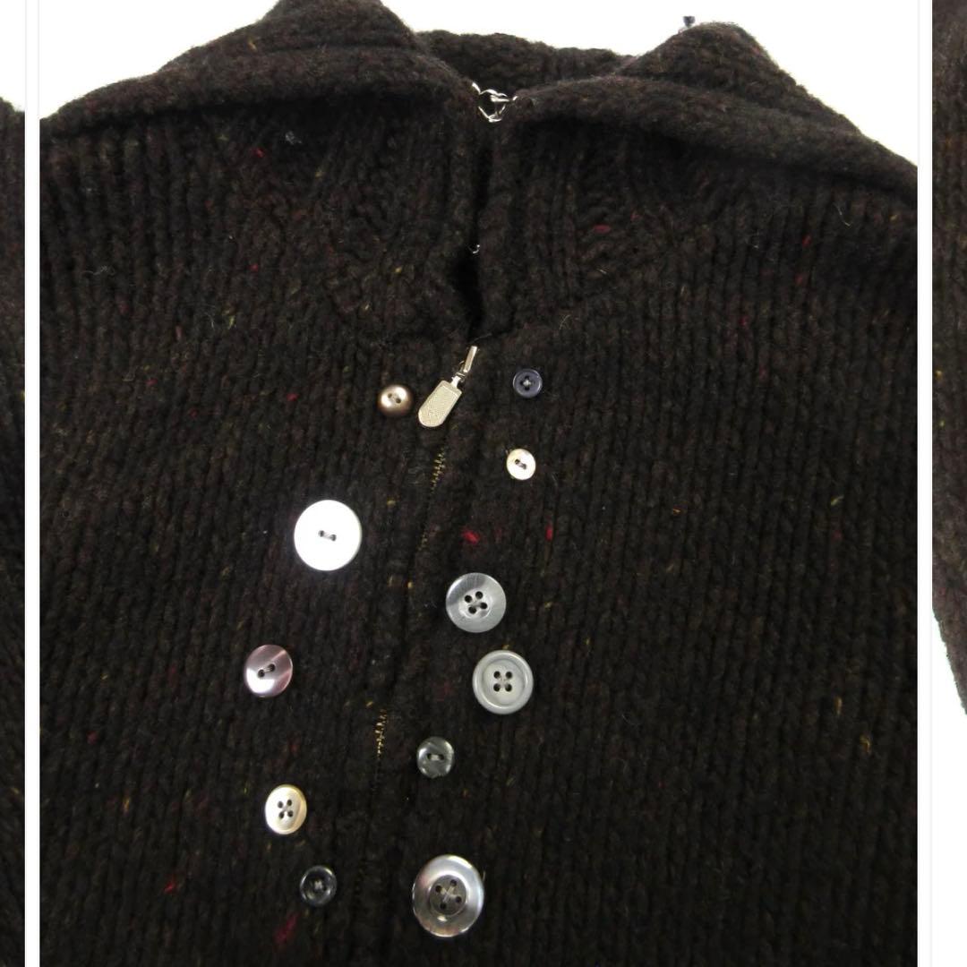 トップス yaekim 21 frost moon zip-up knit