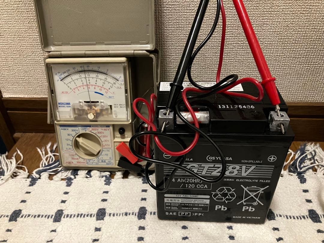 新品未使用！補充電済み！GTZ8V GS YUASA