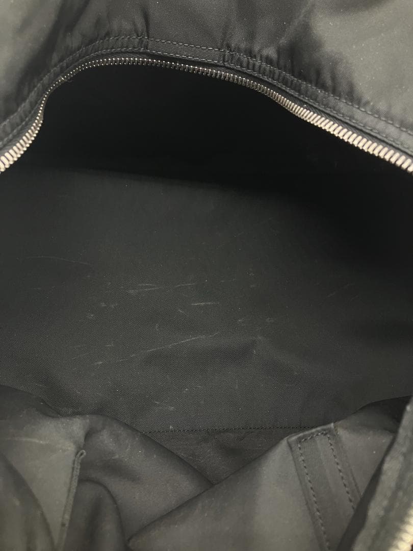 PRADA テスート ハンドバッグ ミニボストン ナイロン×パテントレザー