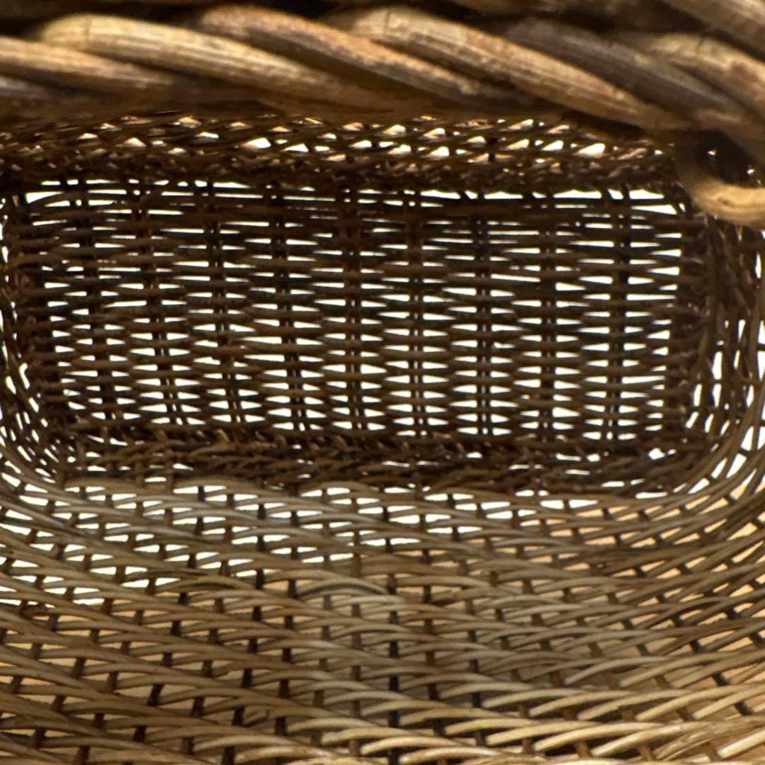 山形産　あけびかご　籠　かご　バスケット　カゴ　あけび蔓　バッグ　国産　花火