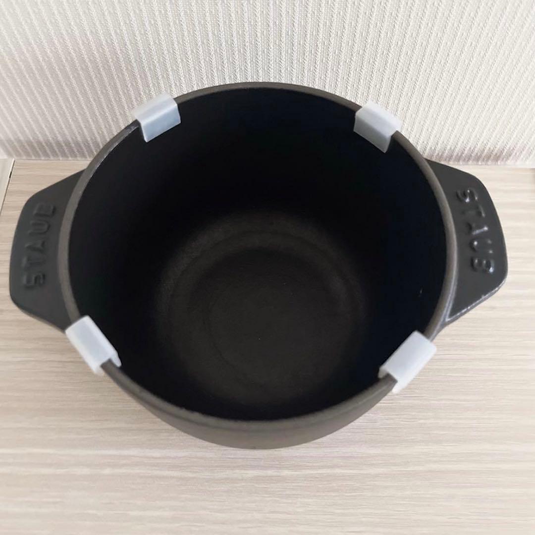 ストウブ ラ・ココット de GOHAN 12cm ブラック