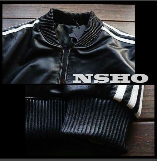 これ以上の値下不可！【新品】12万円最上級羊革ホワイトアームライン入オールレザー