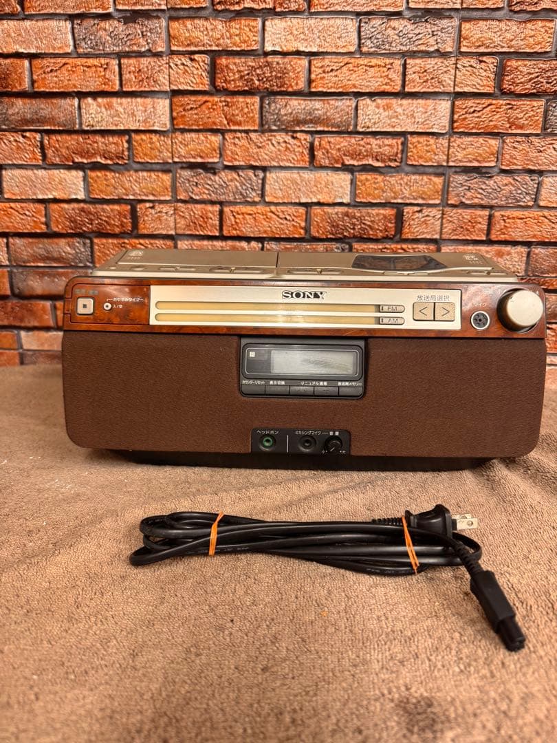 職人オーバーホール済SONY CFD-A110 木目調 CDラジカセ