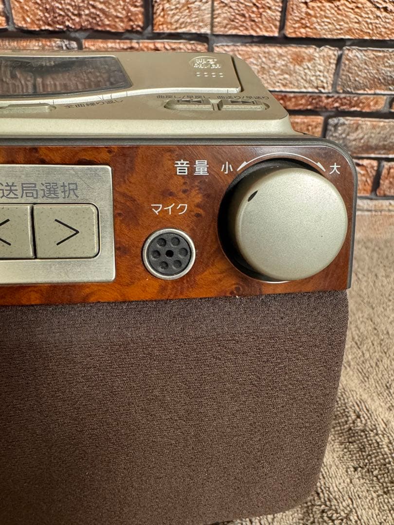 職人オーバーホール済SONY CFD-A110 木目調 CDラジカセ