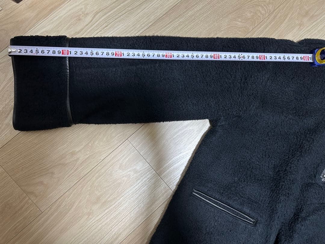 ほぼ新品　ヤクコフリース ハーフZIPフルオーバー ブラック M