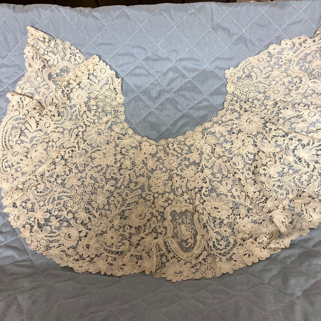 フランスアンティークレースの襟