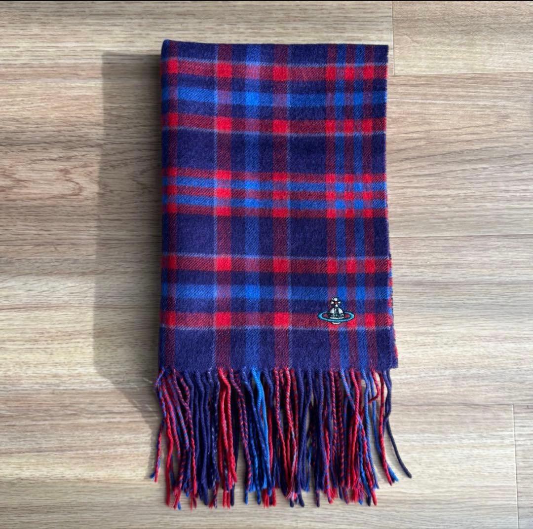 チェック柄マフラー vivienne westwood