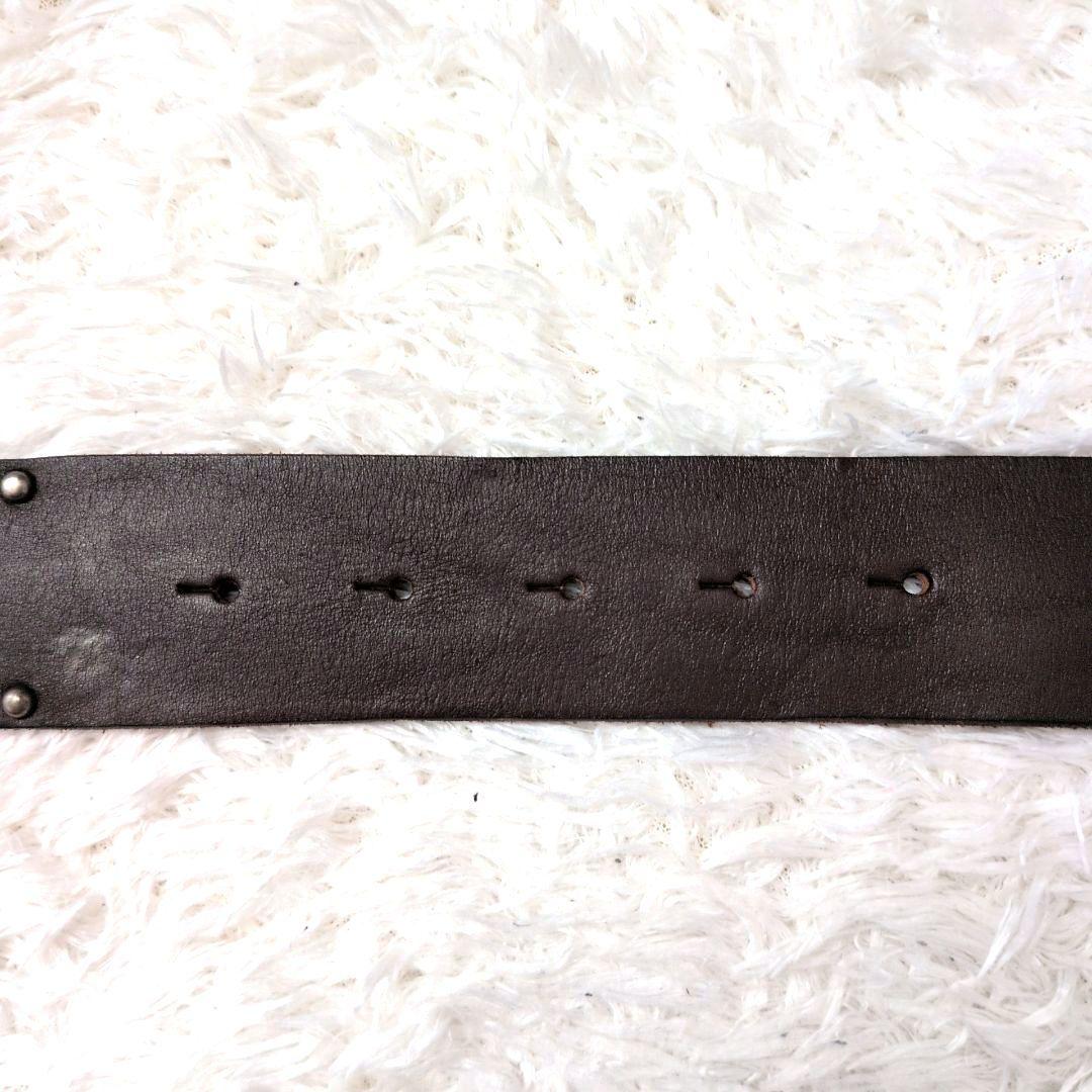 【激レア 極美品】ディースクエアード　レザーベルト　スタッズ　コンチョバックル