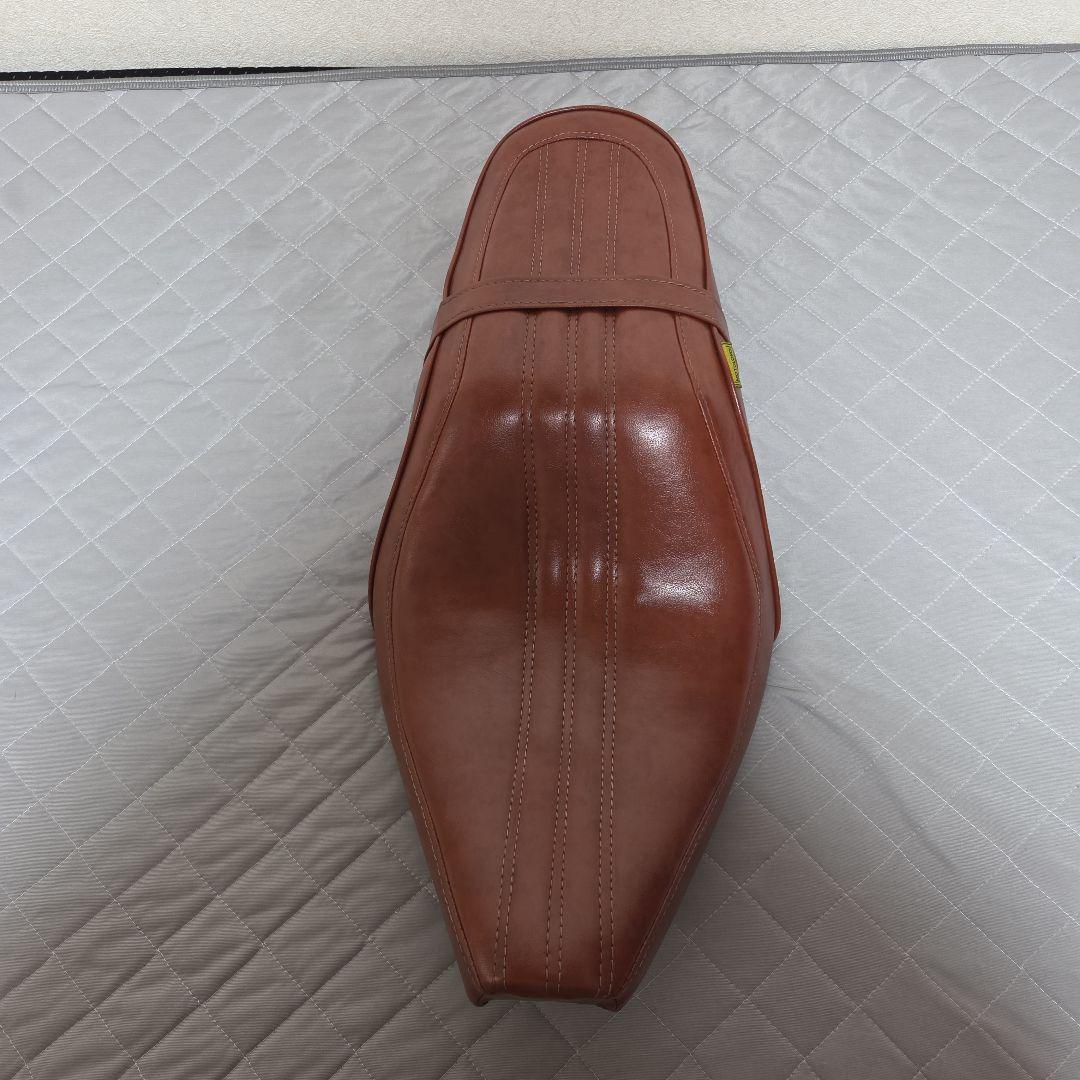 レブル250、2023年式対応 ロングシート茶色合成皮革