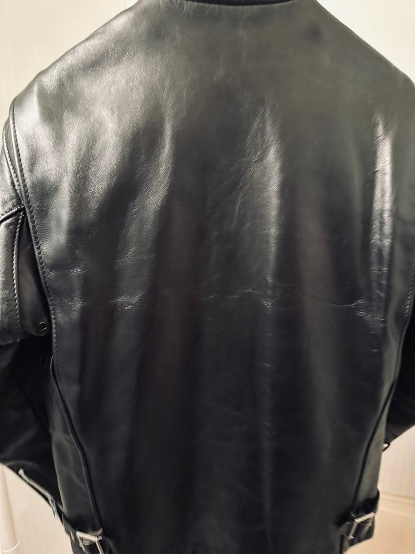 Schott シングルライダース641　カーフレザー 38