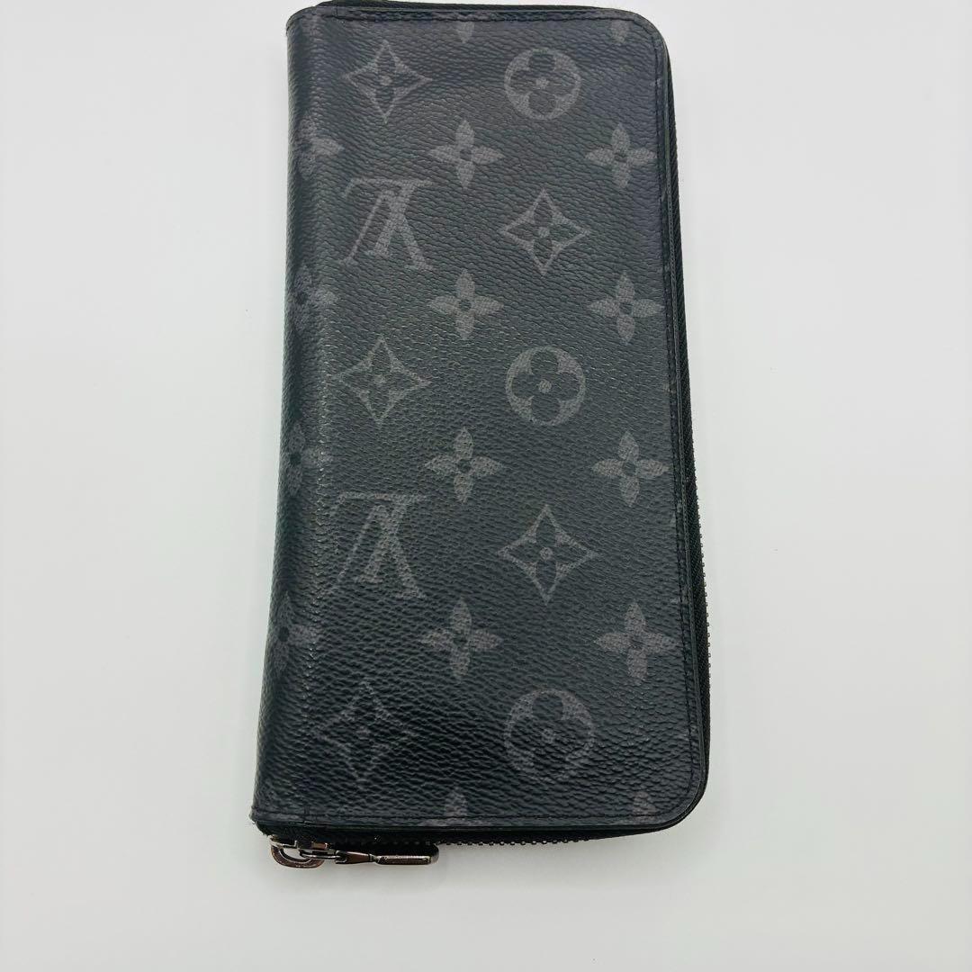 【新型】ルイヴィトン ジッピーウォレット　モノグラム　エクリプス　メンズ　財布