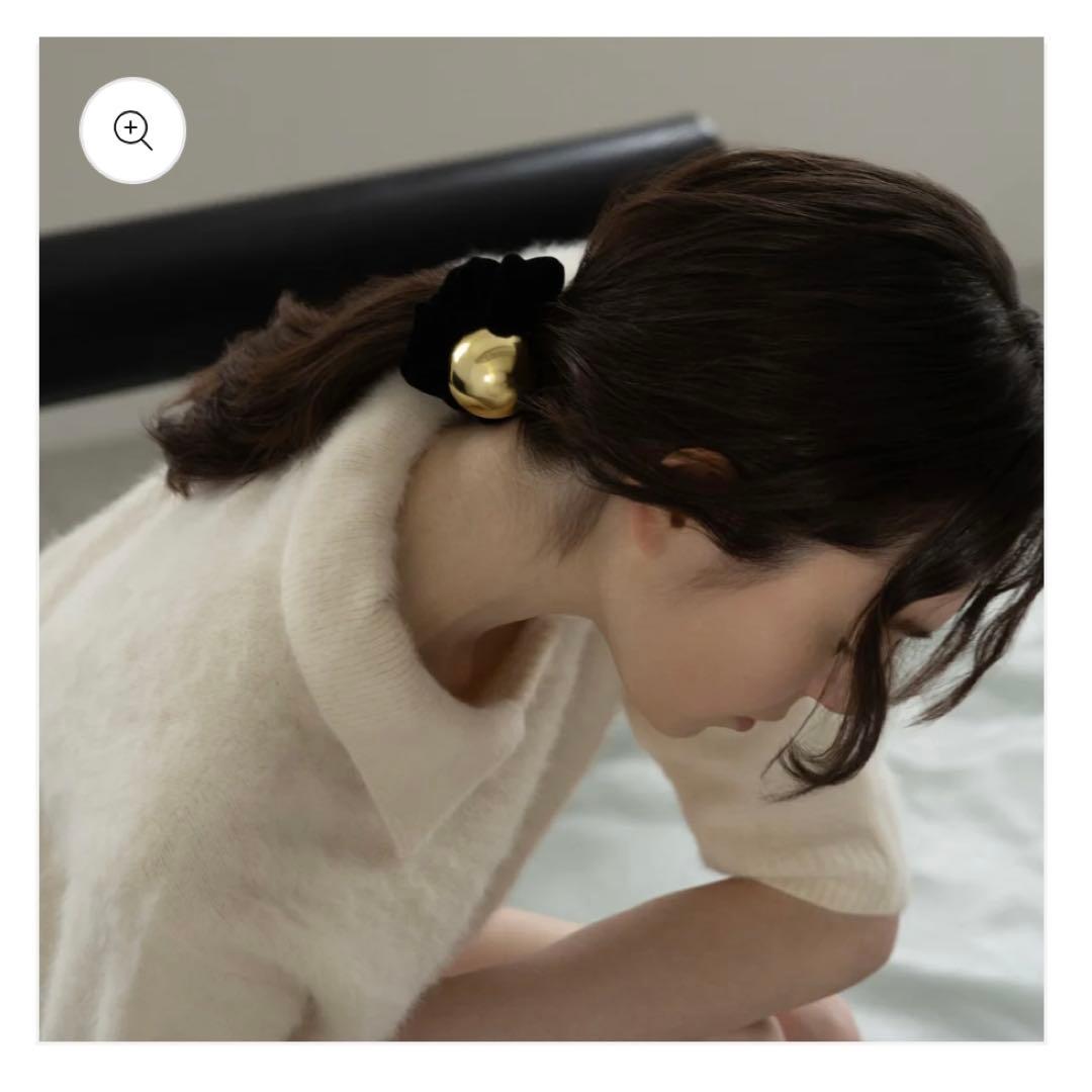 新品♡LOEM moon (ブラック)シュシュ　ロエムトウキョウ 黒