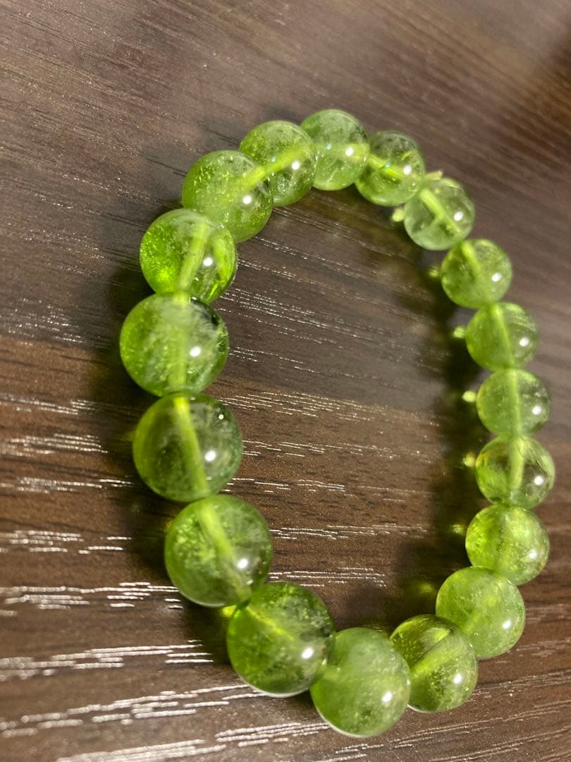 【高透明度】ペリドット ブレスレット 10〜11mm アフガニスタン産