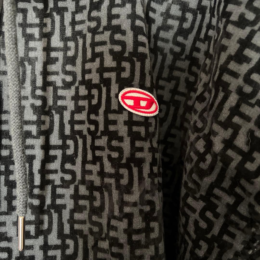 DIESEL D-UM-RIB-NE 2023AW パーカー　モノグラム