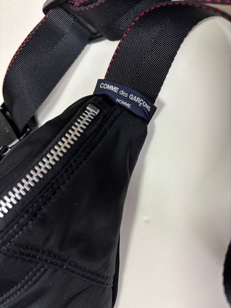 COMME des GARCONS HOMME 中綿入り ウエストポーチ 迷彩柄