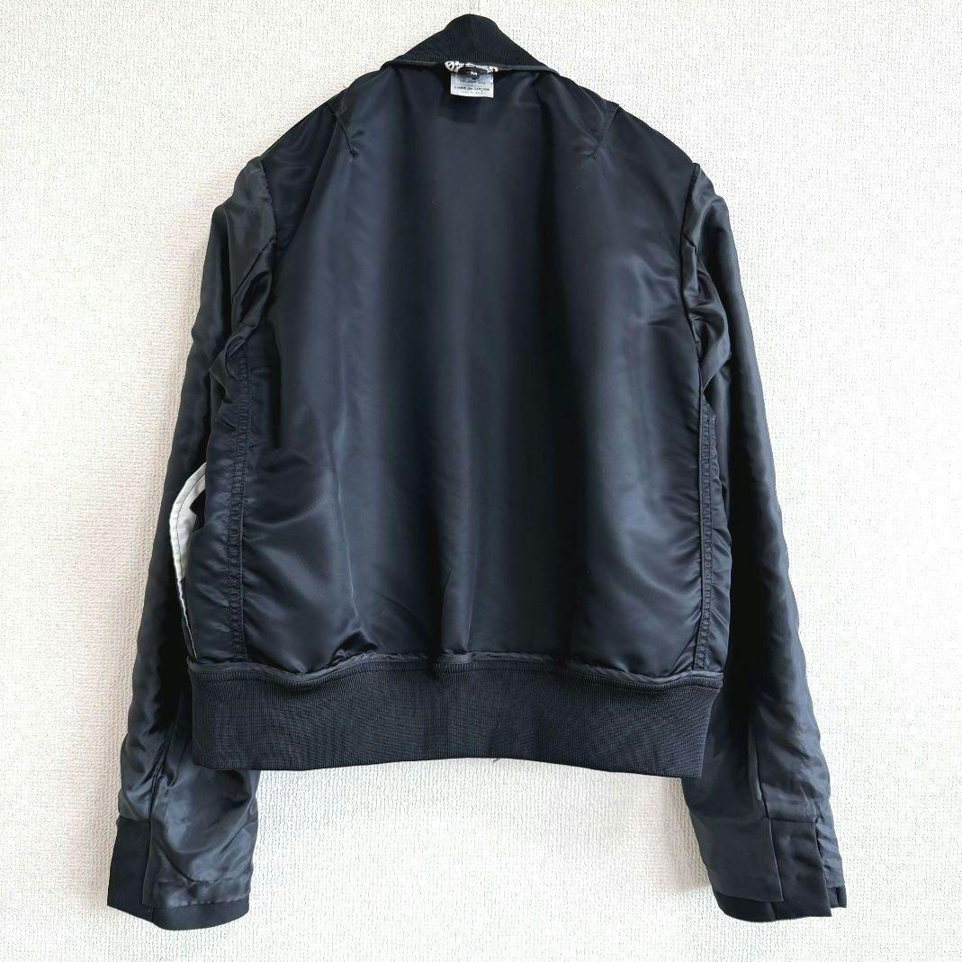 【極美品】ブラックコムデギャルソン MA-1 ドッキング ジャケット M 黒