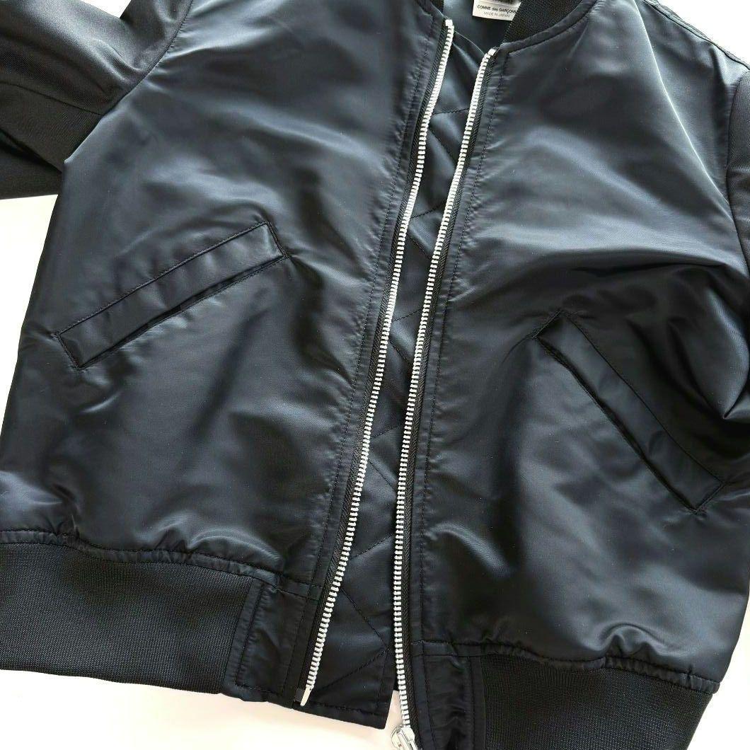 【極美品】ブラックコムデギャルソン MA-1 ドッキング ジャケット M 黒