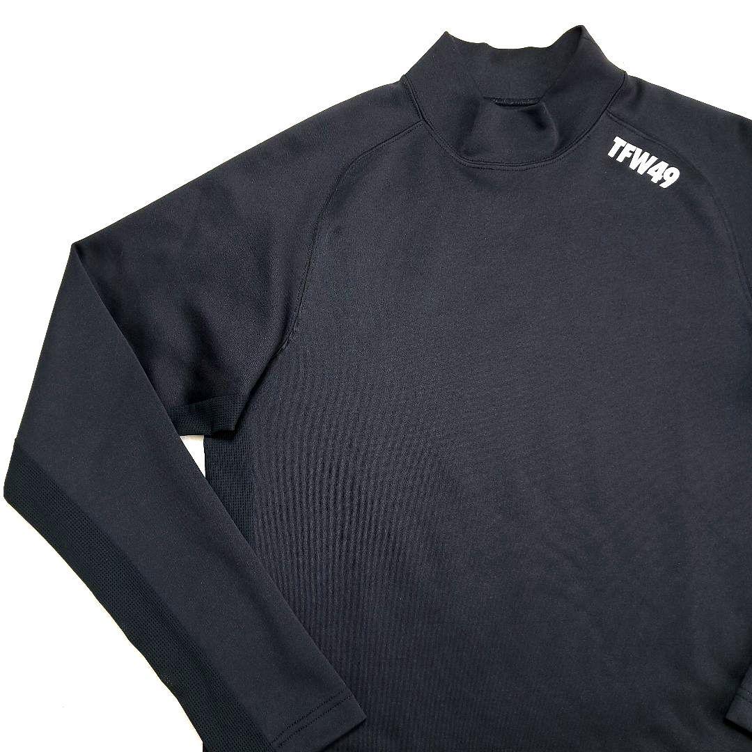 TFW49 メンズ ゴルフ 長袖モックネック ブラック size M 【美品】