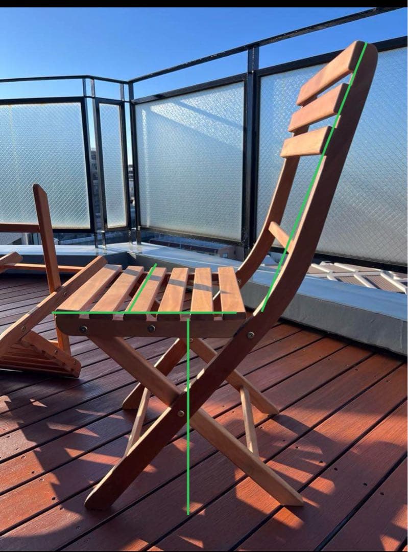 DSR様【ACTUS】折りたたみ木製ガーデンチェア