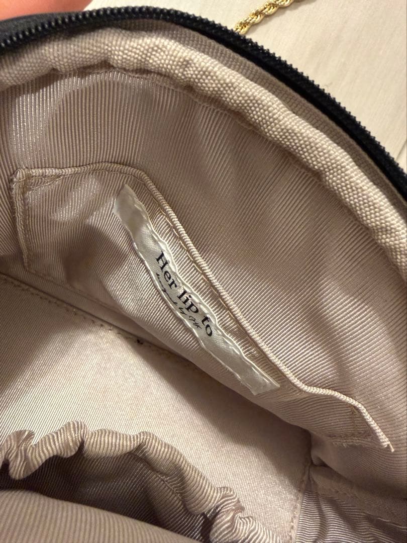 バッグ Herlipto Jacquard Chain Pochette