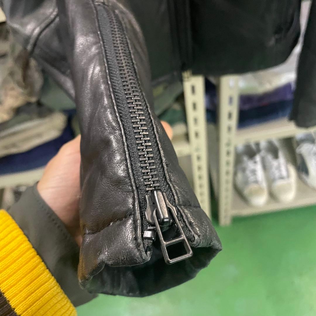 00s バッファローボブズ 羊革 シングルライダースジャケット ファントム