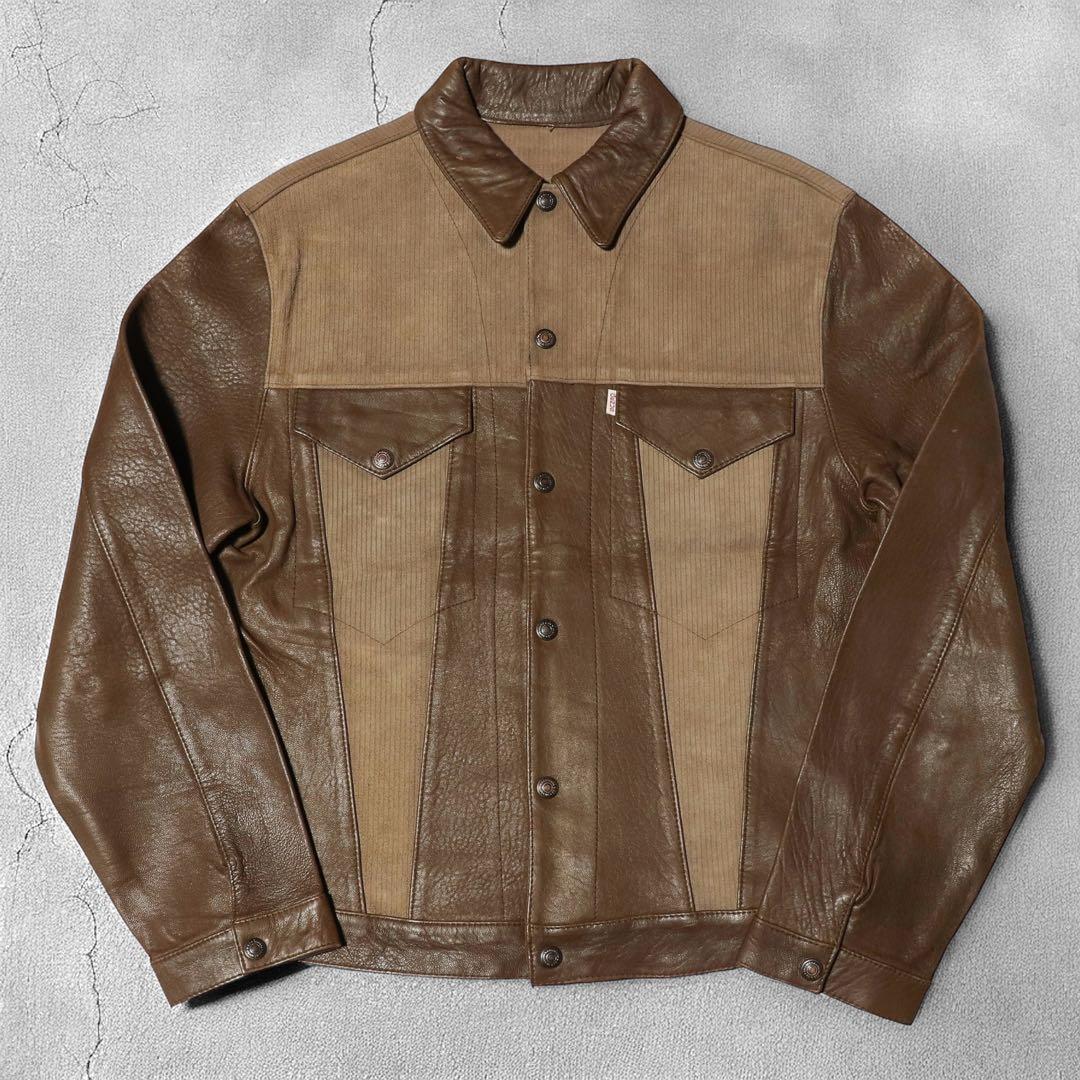 初期★WAREHOUSE★50s 3rd レザージャケット★トラッカージャケット