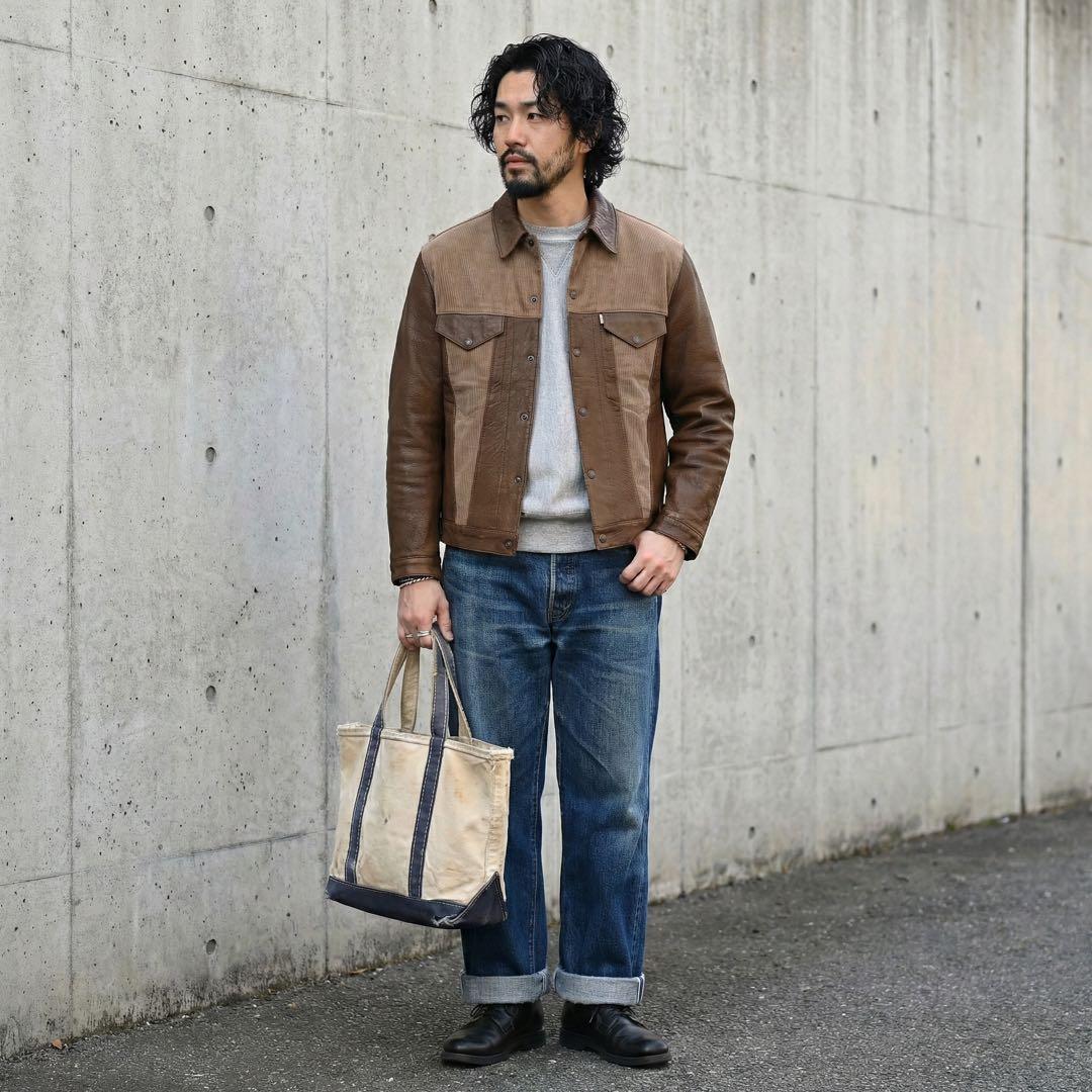 初期★WAREHOUSE★50s 3rd レザージャケット★トラッカージャケット