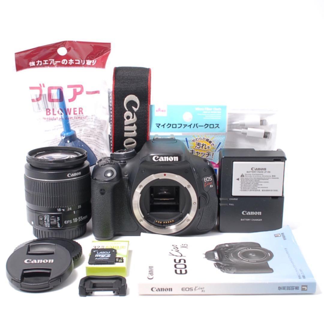 一眼レフデビューに✨Canon EOS Kiss X5✨手ぶれ補正レンズ！自撮り