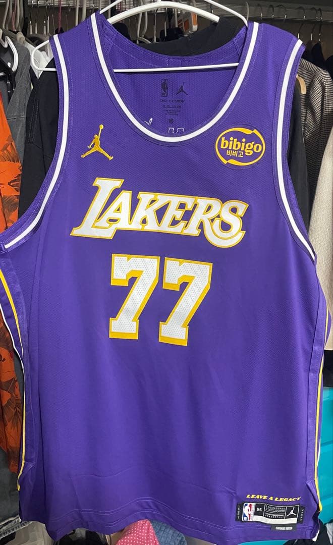 【現地購入刺繍・ワッペン付】ルカドンチッチLosAngeles Lakers