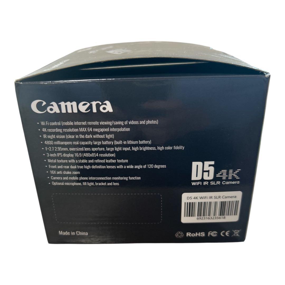 4K WiFi デジタルカメラ D5 IRナイトビジョン 本体のみ