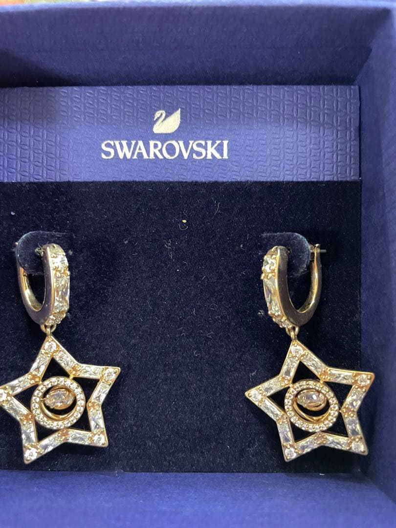 SWAROVSKI スワロフスキー Stella フープピアス