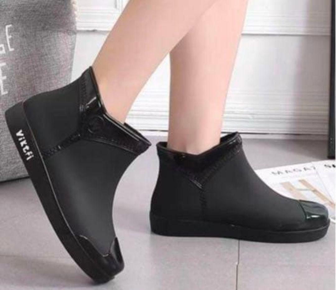 レインブーツ 長靴 23.5cm ブラック黒 おしゃれ かわいい。三篠さま