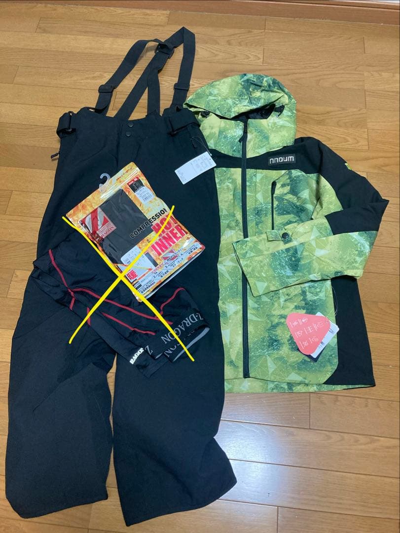 【美品】耐水圧20000mm NNOUM ノアム スキーウェア メンズ M 上下