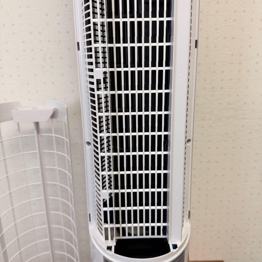 ● 美品 山善 冷風機 左右自動首振り 水タンク着脱式 FCR-BWG403