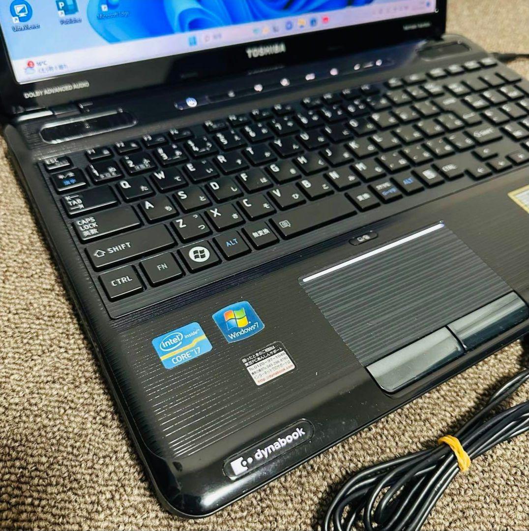 S45 TOSHIBAノートパソコンi7メモリ8G高速SSD Windows11